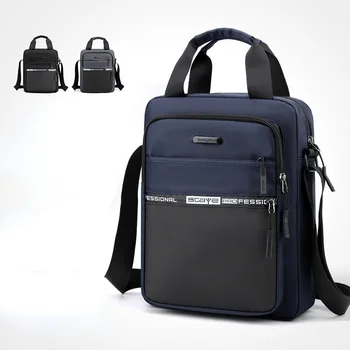 New Large-capacity Shoulder Bag Mens Fashion Messenger Water Repellent Nylon Handbag Put A4 Files Crossbody s for Men