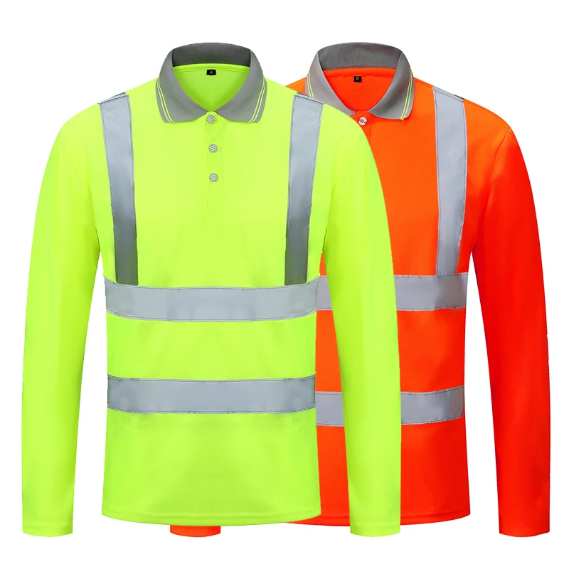 Safety Polo Shirt Reflective High Visibility Hi Vis Long Sleeve T Shirt Hi Vis Workwear Construction Shirt Size S-4XL
Safety Polo Shirt Reflective High Visibility Hi Vis Long Sleeve T Shirt Hi Vis Workwear Construction Shirt Size S-4XL