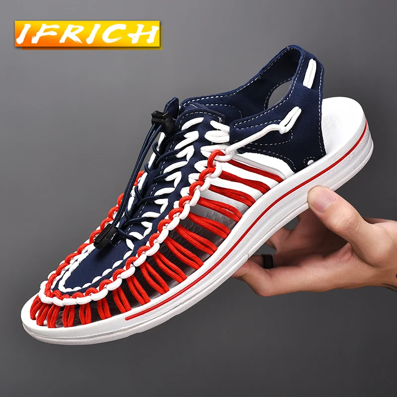 2022 New Man Beach Sandals Hollow Hand Made Braided Shoes Men Brand Outdoor Men Fashion Sandals Popular Mens Gladiator Sandals
2022 New Man Beach Sandals Hollow Hand Made Braided Shoes Men Brand Outdoor Men Fashion Sandals Popular Mens Gladiator Sandals