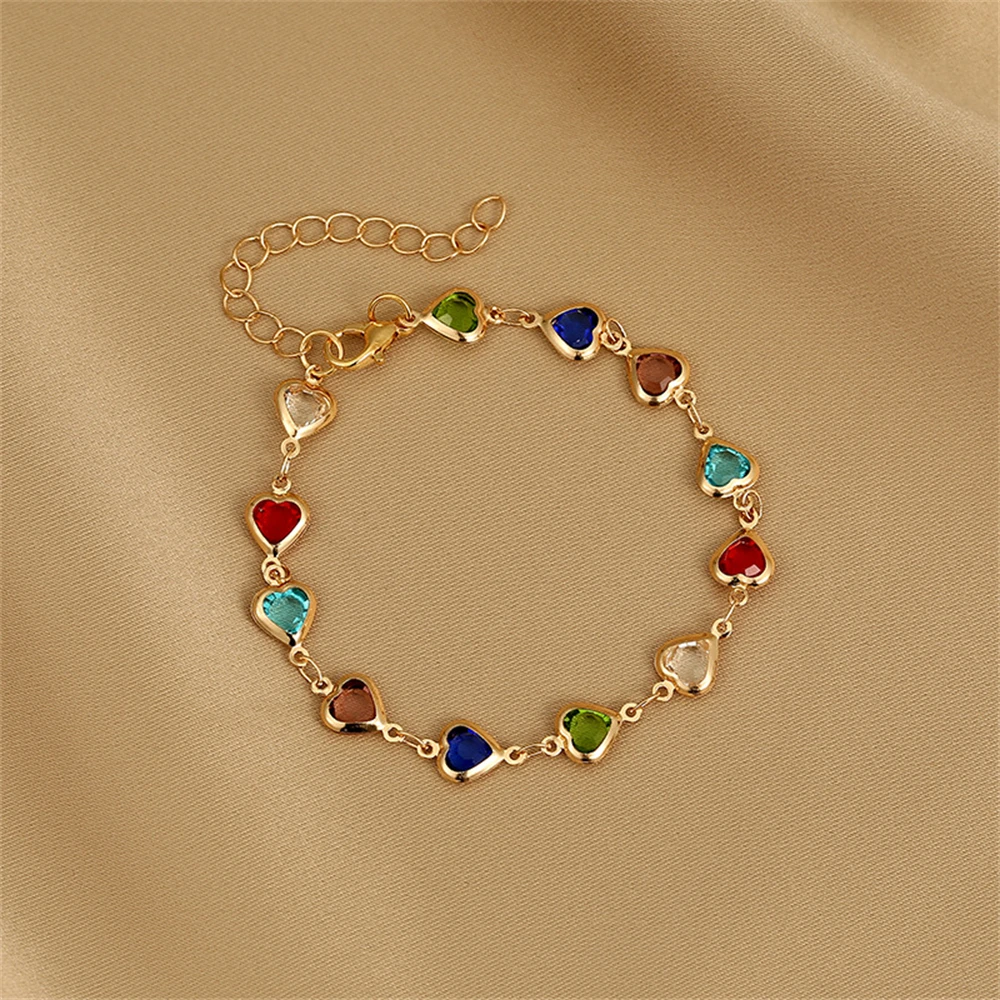 Elegant Colorful Love Heart Link Chain Bracelets For Women Girls New Fashion Butterfly Star Beaded Pendant Bracelet Wristbands
Elegant Colorful Love Heart Link Chain Bracelets For Women Girls New Fashion Butterfly Star Beaded Pendant Bracelet Wristbands