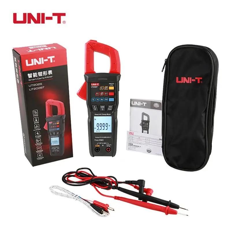UNI-T UT202S UT202BT Digital Clamp Meter DC/AC Current 6000 Counts Multimeter Ammeter Voltage Tester Amp Hz Capacitance Tester
UNI-T UT202S UT202BT Digital Clamp Meter DC/AC Current 6000 Counts Multimeter Ammeter Voltage Tester Amp Hz Capacitance Tester