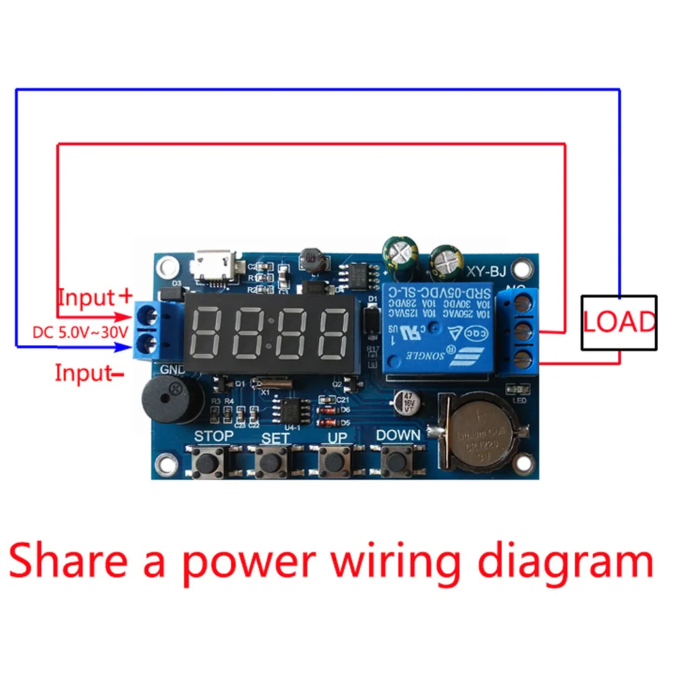 DC 5-60V Real Time Timer Delay Relay Module Switch Control Clock Synchronization Multiple Mode Control Relay with Buzzer Alarm
DC 5-60V Real Time Timer Delay Relay Module Switch Control Clock Synchronization Multiple Mode Control Relay with Buzzer Alarm
