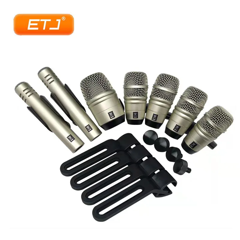 Professional Metal Condenser Drum Kit Microphone Snare Tom-Toms Seven Piece Champagne Wired Bass Mic Instrument
Professional Metal Condenser Drum Kit Microphone Snare Tom-Toms Seven Piece Champagne Wired Bass Mic Instrument