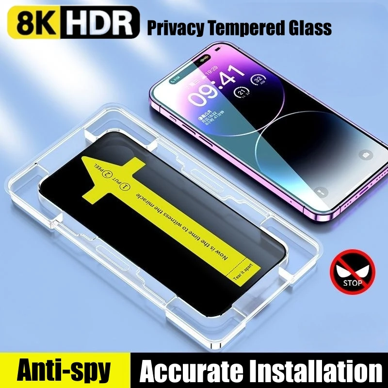PrivacyTempered Glass For iPhone 14 13 12 11 Pro Max Mini XS XR X 8 plus Anti-spy Screen Protector Film Install Tool Accessories
PrivacyTempered Glass For iPhone 14 13 12 11 Pro Max Mini XS XR X 8 plus Anti-spy Screen Protector Film Install Tool Accessories