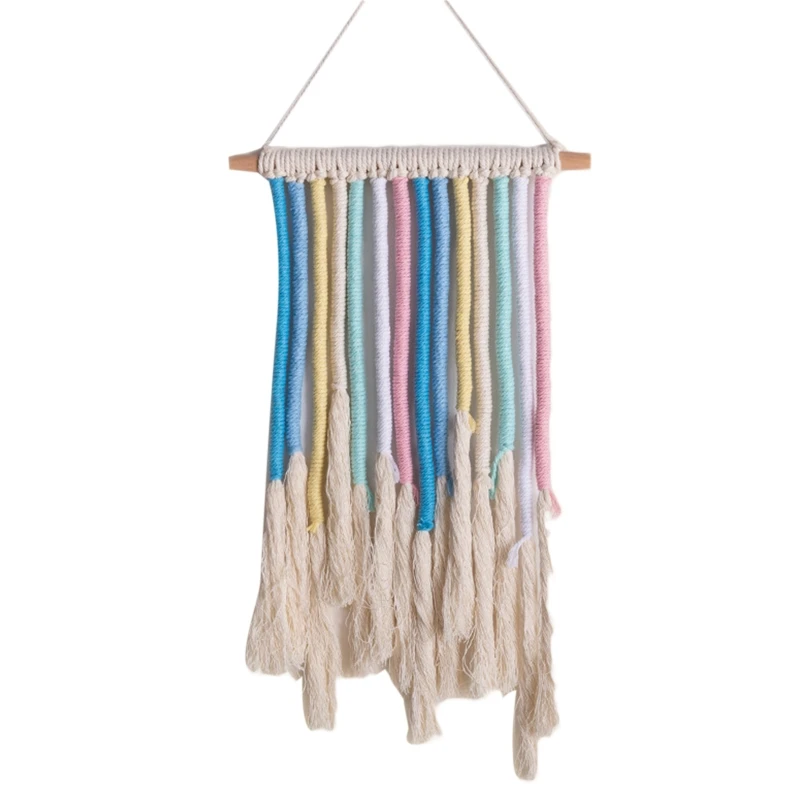 Rainbow Boho Tapestry Wall Hanging Hand-woven Home Decoration Accessories Nordic Art Tassel Apartment Dorm Room Decor
Rainbow Boho Tapestry Wall Hanging Hand-woven Home Decoration Accessories Nordic Art Tassel Apartment Dorm Room Decor