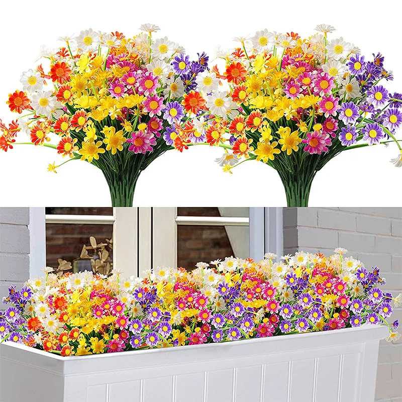 1 Bundle Outdoor Artificial Flowers Daisies Fake Flowers UV Resistant Shrubs Fake Plants Garden Porch Home Wedding Decoration
1 Bundle Outdoor Artificial Flowers Daisies Fake Flowers UV Resistant Shrubs Fake Plants Garden Porch Home Wedding Decoration
