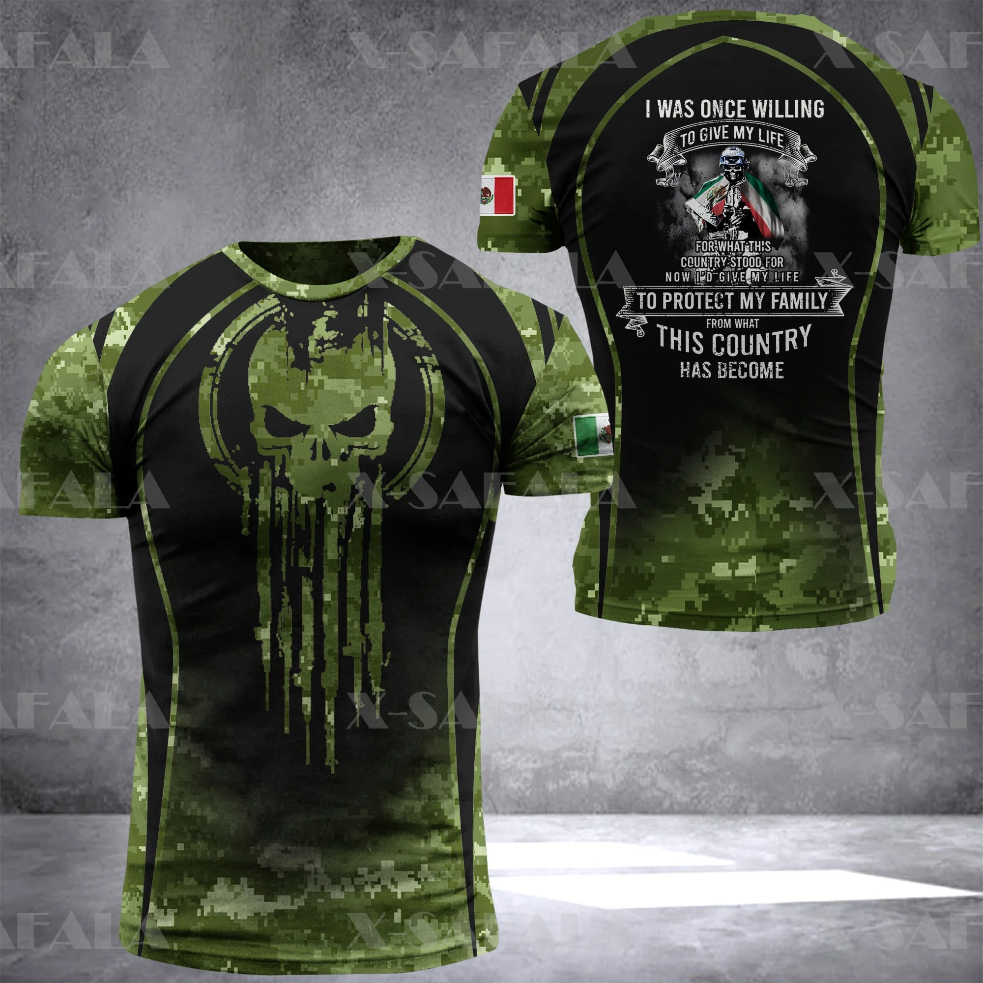 Mexico Mexican Soldier-ARMY-VETERAN Country Flag 3D Printed High Quality T-shirt Summer Round Neck Men Female Casual Top-5
Mexico Mexican Soldier-ARMY-VETERAN Country Flag 3D Printed High Quality T-shirt Summer Round Neck Men Female Casual Top-5