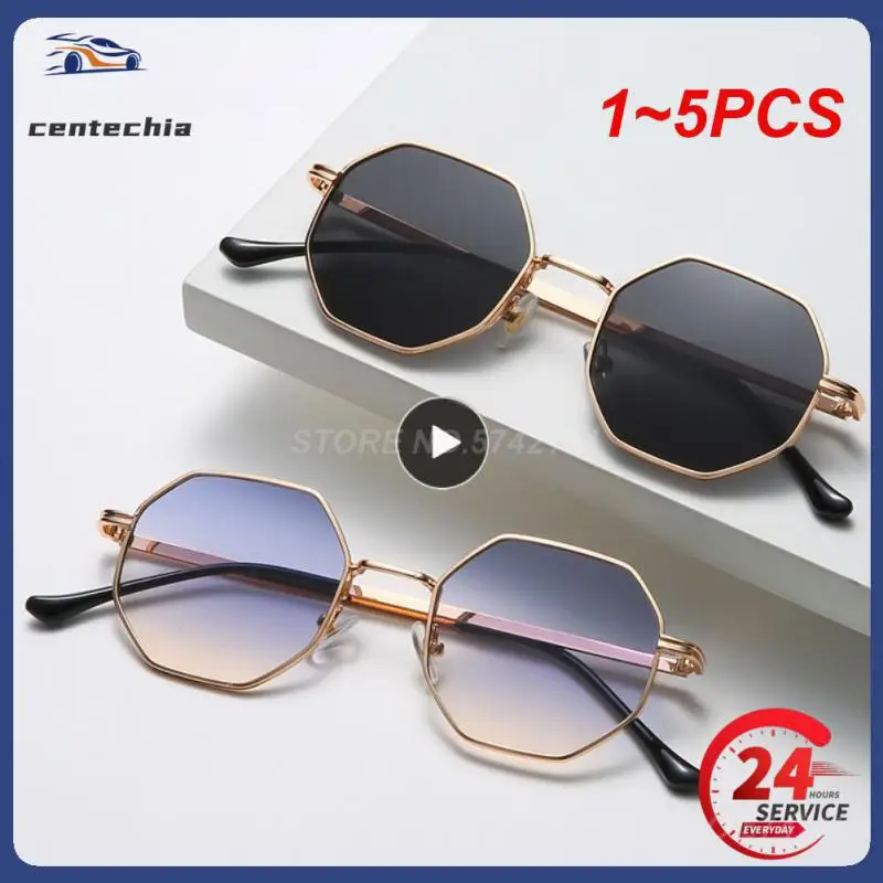 

Небольшие квадратные солнцезащитные очки UV400 для мужчин и женщин, поляризационные зеркальные линзы, в металлической оправе, для вождения, 1-5 шт.