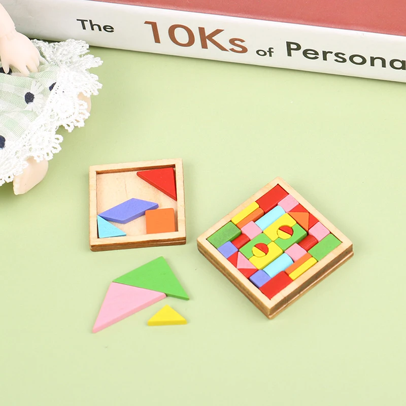 1Set Dollhouse Miniature Accessories Mini Simulation Color Building Blocks Tangram Model Doll DIY Decor Accessories Toy 
1Set Dollhouse Miniature Accessories Mini Simulation Color Building Blocks Tangram Model Doll DIY Decor Accessories Toy