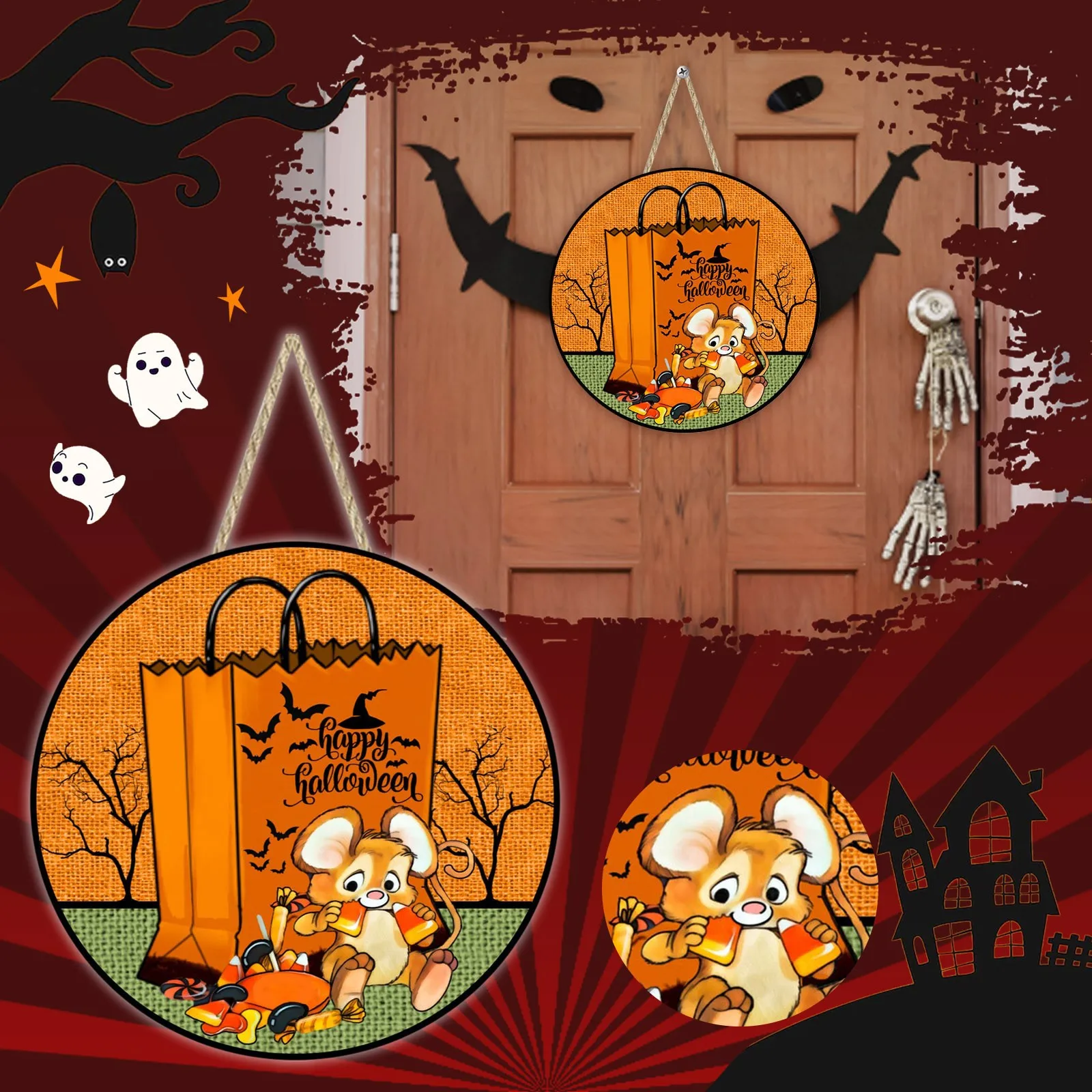 Halloween Decorative Ornament Wooden Happy Pearl for Decorating Christmas Tree Ornaments Balls Clear Curtains Room Decor
Halloween Decorative Ornament Wooden Happy Pearl for Decorating Christmas Tree Ornaments Balls Clear Curtains Room Decor