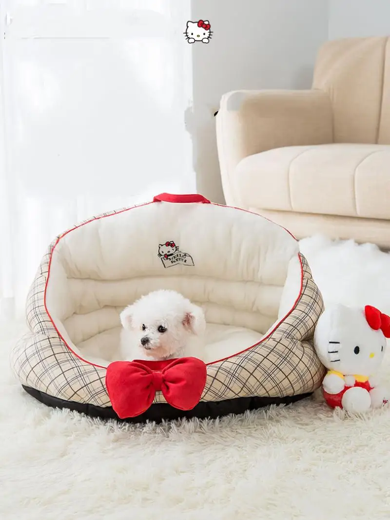 Sanrios Kittys Cute Cartoon Kennel Portable Four Seasons Universal Soft and Comfortable Pet Size 50X48X43Cm Within Eight Pounds
Sanrios Kittys Cute Cartoon Kennel Portable Four Seasons Universal Soft and Comfortable Pet Size 50X48X43Cm Within Eight Pounds
