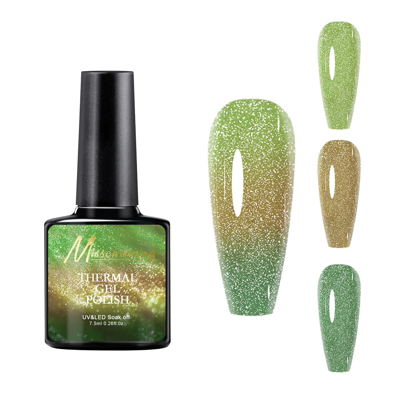 Гель-лак с блеском для ногтей Гель-лак для ногтей меняющий цвет очаровательный блестящий Гель-лак с изменением температуры градиентный эфф... 
Гель-лак с блеском для ногтей Гель-лак для ногтей меняющий цвет очаровательный блестящий Гель-лак с изменением температуры градиентный эфф...