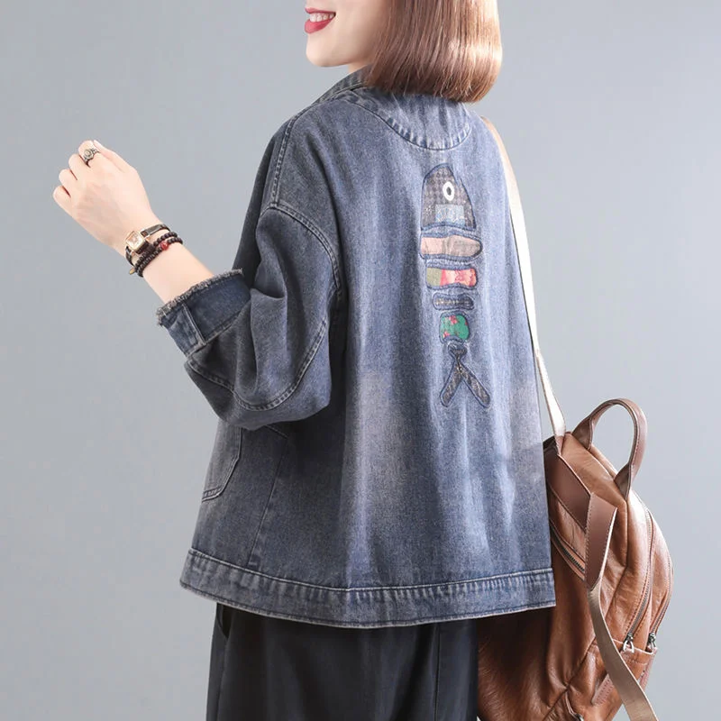 Женская Весенняя короткая джинсовая куртка, Женская свободная однобортная Повседневная джинсовая куртка с длинным рукавом и отложным воро...
Женская Весенняя короткая джинсовая куртка, Женская свободная однобортная Повседневная джинсовая куртка с длинным рукавом и отложным воро...