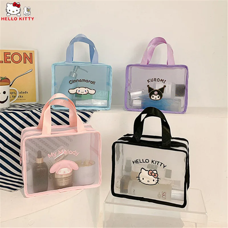Kawaii Sanrio Bags Hello Kitty Bagpacks Transparent Kuromi My Melody Cosmetic Case Travel Makeup Bag For Women Gifts For Girls
Kawaii Sanrio Bags Hello Kitty Bagpacks Transparent Kuromi My Melody Cosmetic Case Travel Makeup Bag For Women Gifts For Girls