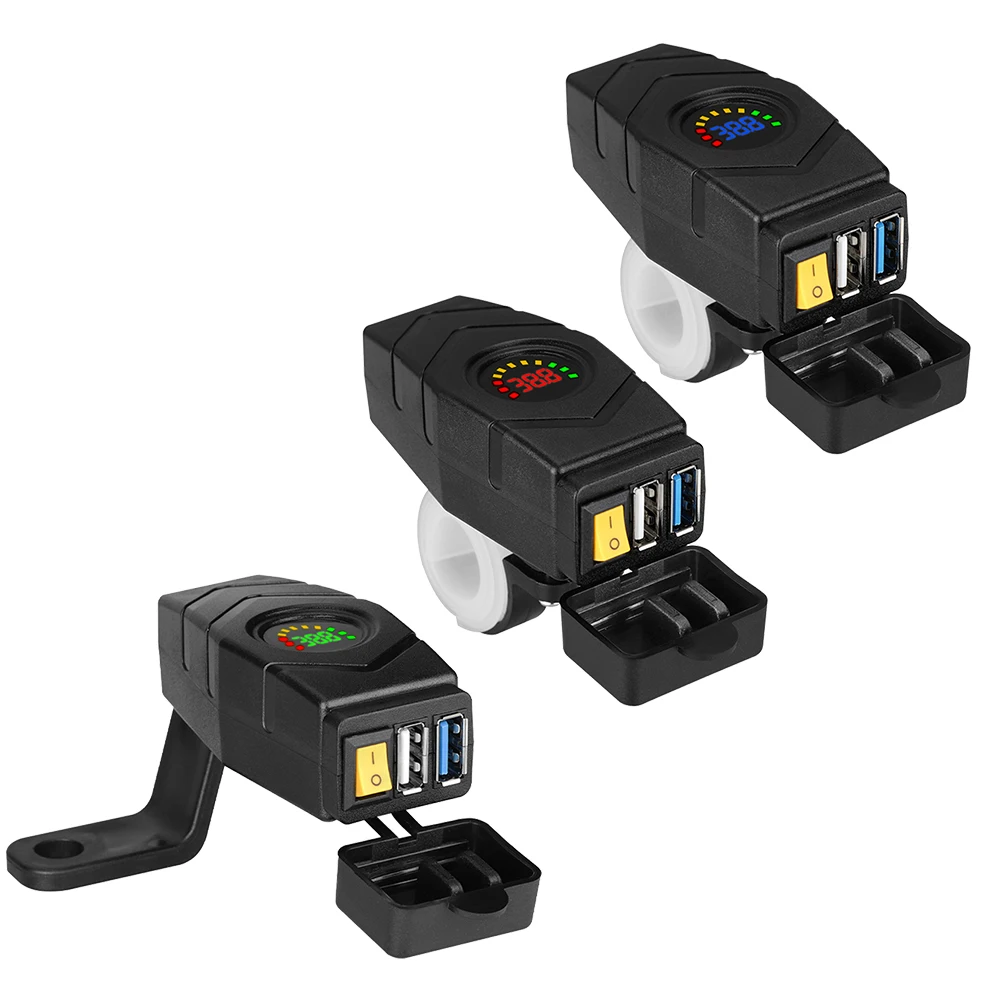 Black Car Charger 20-80V E-Bike Handlebar USB Charger 24V 36V 48V 60V QC3.0 Quick Charger Adapter Accessories
Black Car Charger 20-80V E-Bike Handlebar USB Charger 24V 36V 48V 60V QC3.0 Quick Charger Adapter Accessories