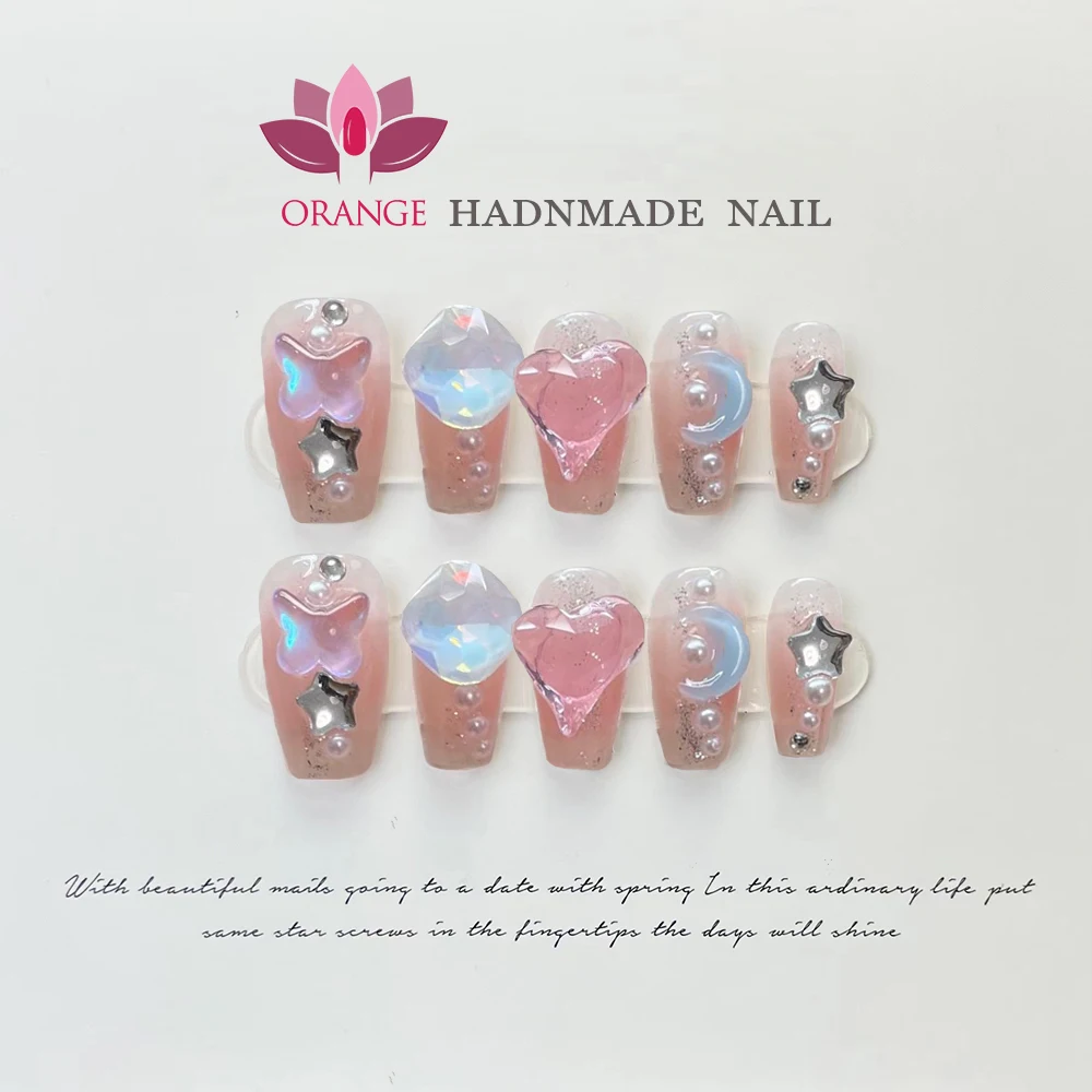 1 Piece Handmade Nail Stickers Waterproof And Sweatproof Transparent Dream Manicure Tools Health & Beauty Nails Fake Nails
1 Piece Handmade Nail Stickers Waterproof And Sweatproof Transparent Dream Manicure Tools Health & Beauty Nails Fake Nails