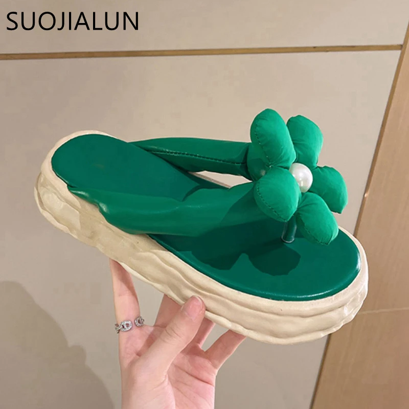 SUOJIALUN 2022 Summer New Low Heel Wedges Women Slipper Fashion Flower Slip On Ladies Sandal Shoes Outdoor Beach Slides Flip Flo
SUOJIALUN 2022 Summer New Low Heel Wedges Women Slipper Fashion Flower Slip On Ladies Sandal Shoes Outdoor Beach Slides Flip Flo