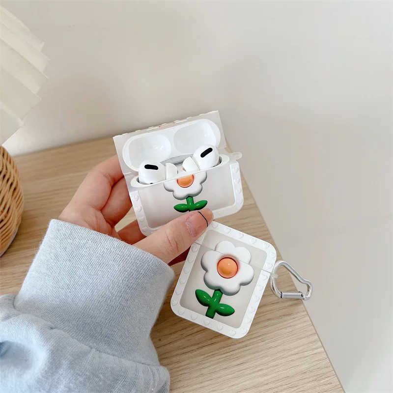 Simple 3D White Floret AirPods Pro Case for Apple Bluetooth Headset 2/3 Generation Silicone Protection Sleeve for Cushion Pad
Simple 3D White Floret AirPods Pro Case for Apple Bluetooth Headset 2/3 Generation Silicone Protection Sleeve for Cushion Pad