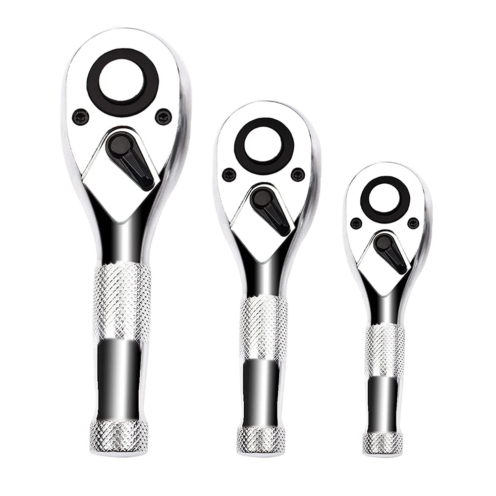 1/4 3/8 1/2 Inch Drive Stubby Ratchet Set 3Pc Mini Ratchet Quick-Release Head 72-Tooth
1/4 3/8 1/2 Inch Drive Stubby Ratchet Set 3Pc Mini Ratchet Quick-Release Head 72-Tooth