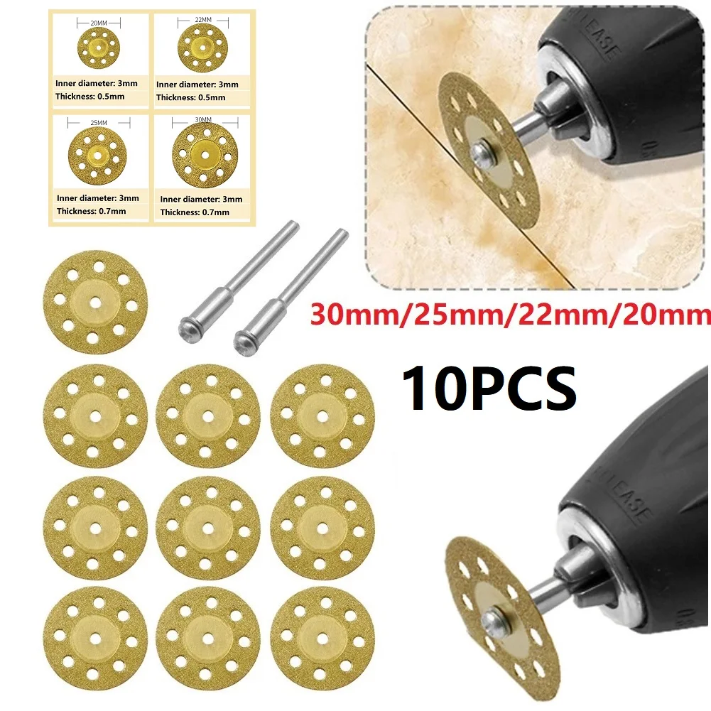 10PCS Diamond Cutting Wheels Saw Blades Cut Off Discs Woodworking Metal Glass Ceramic Cutting Blades Rotary Tools 20/22/25/30mm
10PCS Diamond Cutting Wheels Saw Blades Cut Off Discs Woodworking Metal Glass Ceramic Cutting Blades Rotary Tools 20/22/25/30mm