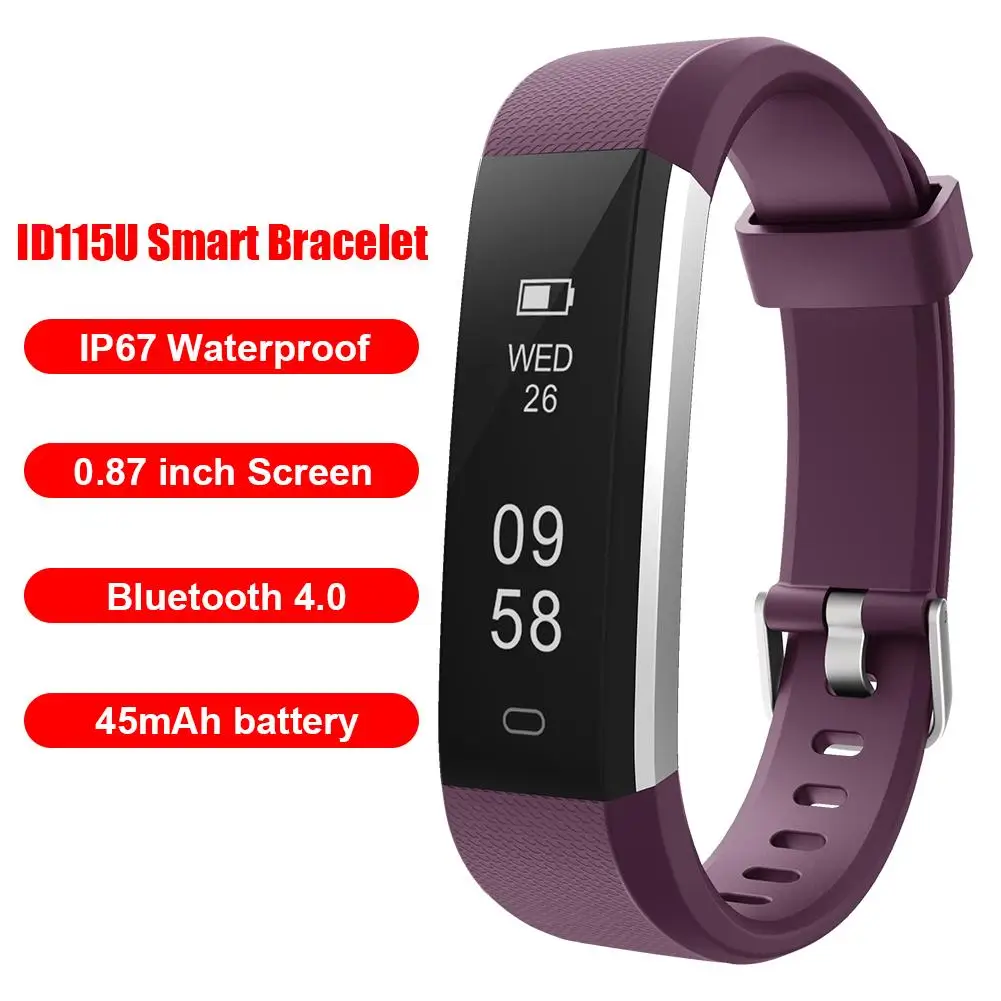 ID115U Smart Band 0.87 inch IP67 Waterproof Pedometer Remote Camera Wristband Loss-Proof Goal and Alarm Clock Reminder
ID115U Smart Band 0.87 inch IP67 Waterproof Pedometer Remote Camera Wristband Loss-Proof Goal and Alarm Clock Reminder