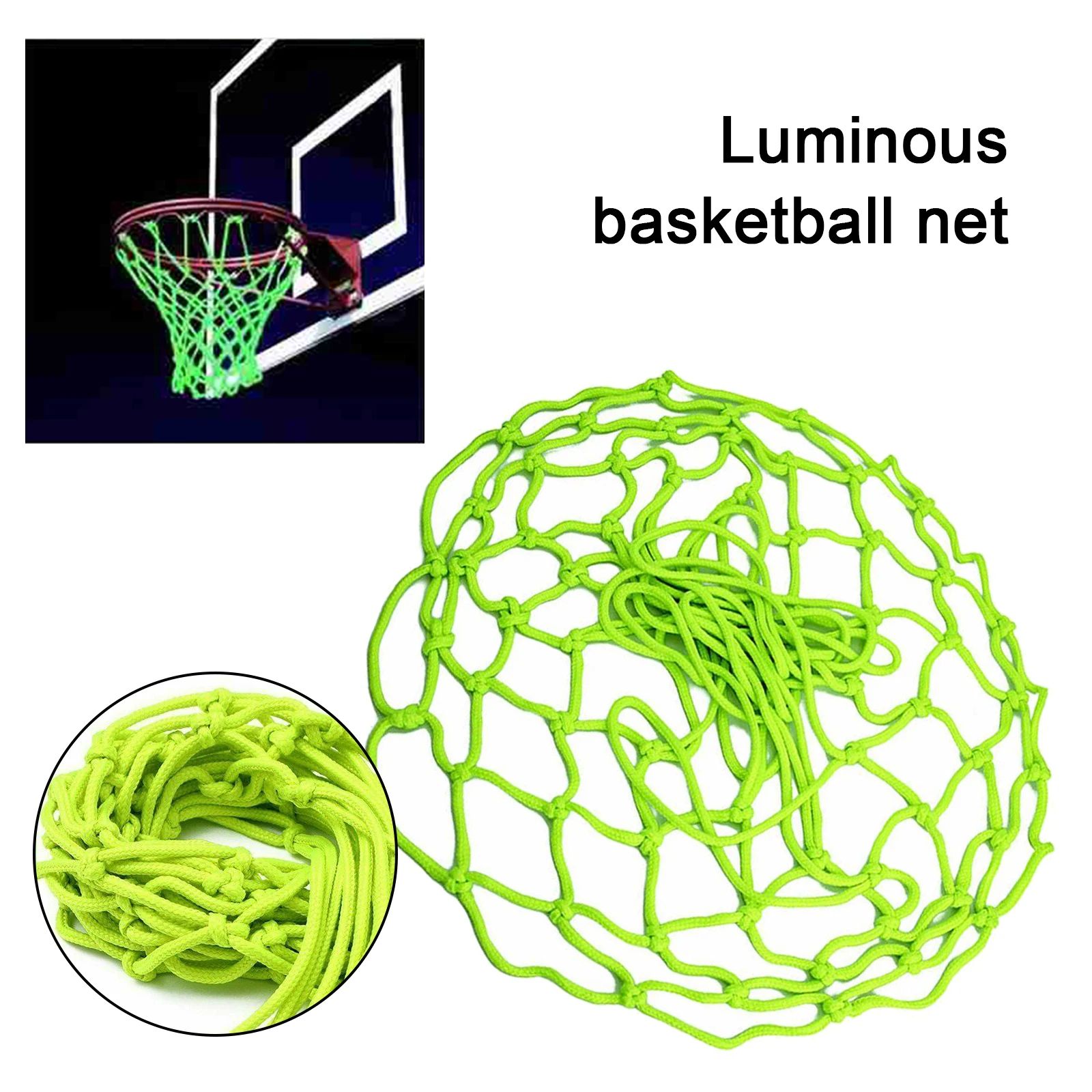 1PCS Nylon Luminous Basketball Net Green Fluorescent Basketball Sports Standard Night Basketball Fluorescent Basketball Uniform
1PCS Nylon Luminous Basketball Net Green Fluorescent Basketball Sports Standard Night Basketball Fluorescent Basketball Uniform