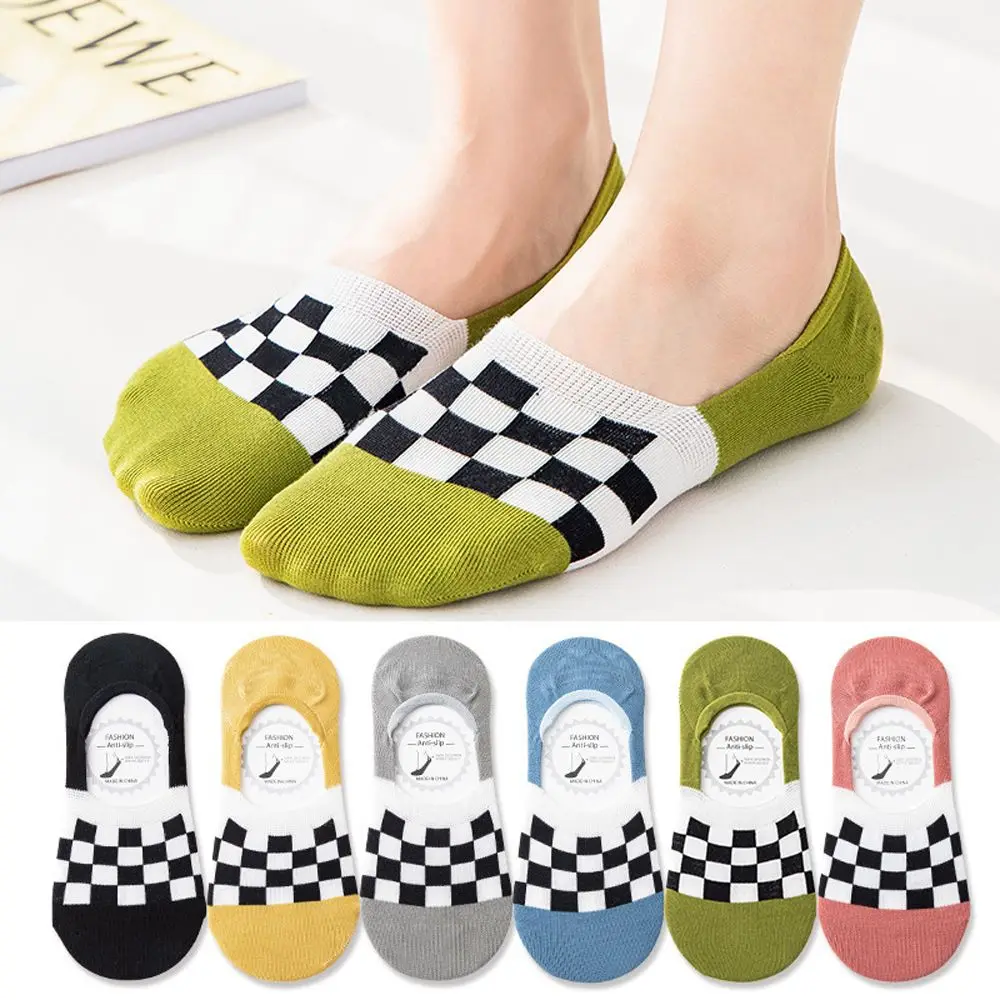 Korean New Checker Boat Socks Grid Cotton Shotr Socks Women Stripe Socks Lattice Invisible Socks No Trace Hosiery Sock Slippers
Korean New Checker Boat Socks Grid Cotton Shotr Socks Women Stripe Socks Lattice Invisible Socks No Trace Hosiery Sock Slippers