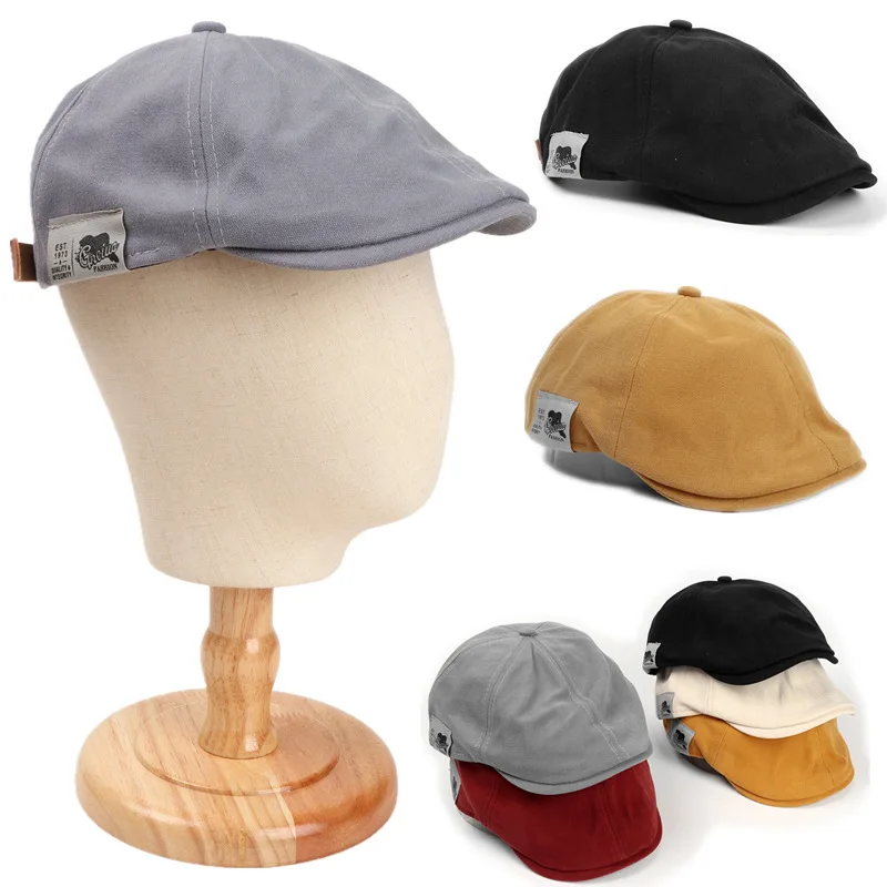 Beret Men's Retro Advance Hats Women's All-Match Labeling Painter Cap Literary Style British Fashion Brand Peaked Cap
Beret Men's Retro Advance Hats Women's All-Match Labeling Painter Cap Literary Style British Fashion Brand Peaked Cap