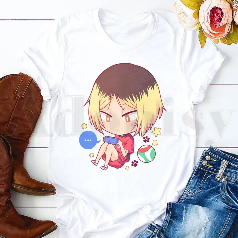Kozume Kenma Haikyuu! Nekoma школьная женская футболка с принтом Kuroo, летняя футболка с мультяшным рисунком, футболка с графическим рисунком, женская оде...
Kozume Kenma Haikyuu! Nekoma школьная женская футболка с принтом Kuroo, летняя футболка с мультяшным рисунком, футболка с графическим рисунком, женская оде...