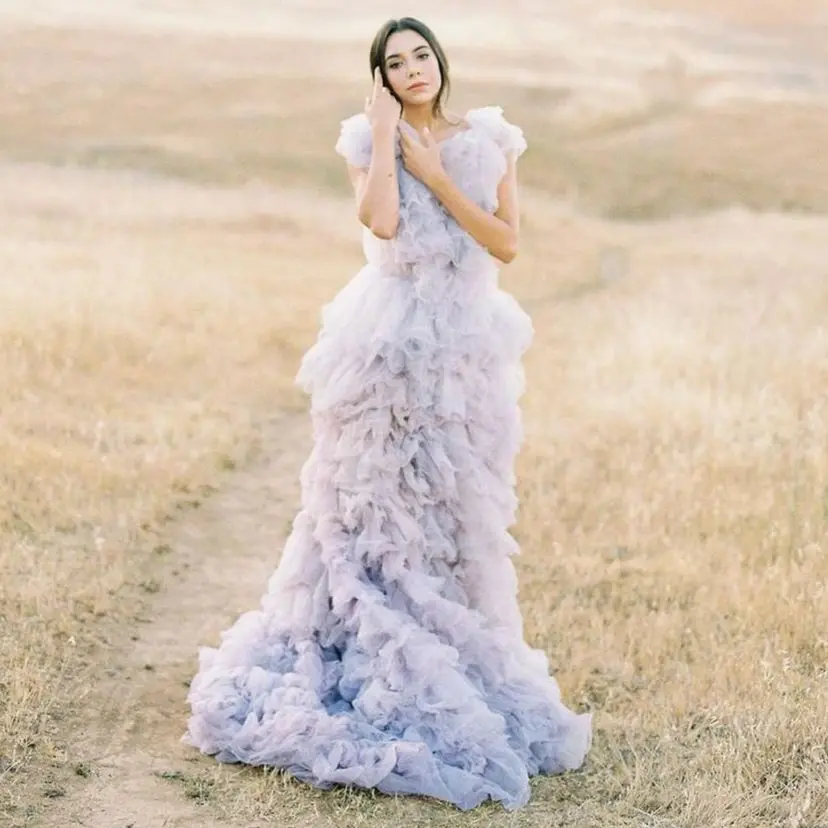 O-neck Prom Dress Ruffles Evening Dresses Light Purple Long Dress Female Dress Women's Dress Elegant Dresses For Women Plus Size
O-neck Prom Dress Ruffles Evening Dresses Light Purple Long Dress Female Dress Women's Dress Elegant Dresses For Women Plus Size