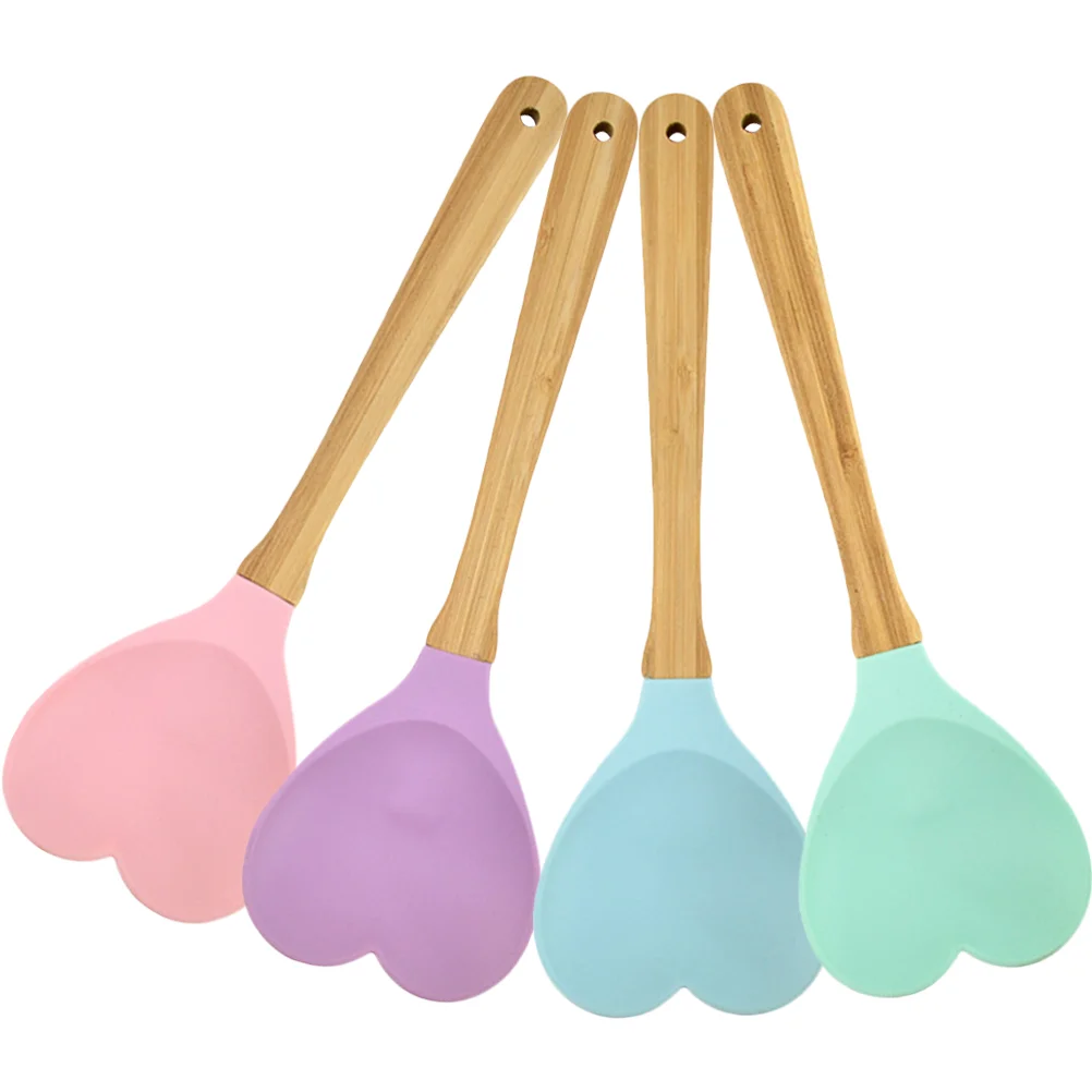 Heart Shaped Mixing Spoon Kitchen Convenient Accessory Household Salad Silicone Soup Spoons Accessories Non Stick Pan
Heart Shaped Mixing Spoon Kitchen Convenient Accessory Household Salad Silicone Soup Spoons Accessories Non Stick Pan