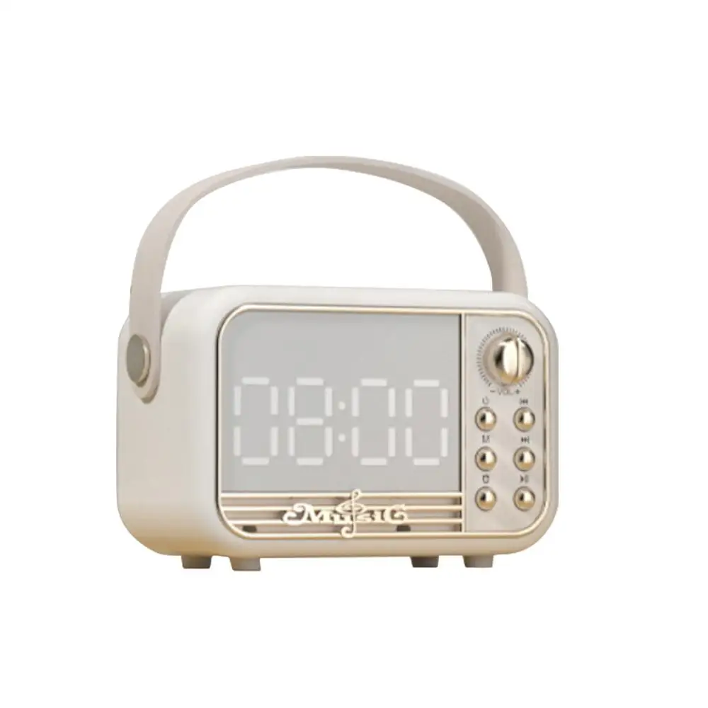 Creative Display Bluetooth Speaker Clock Audio Loudspeaker Box 3d Stereo Surround High Sound Quality Voice Box Mini Bass Speaker
Creative Display Bluetooth Speaker Clock Audio Loudspeaker Box 3d Stereo Surround High Sound Quality Voice Box Mini Bass Speaker