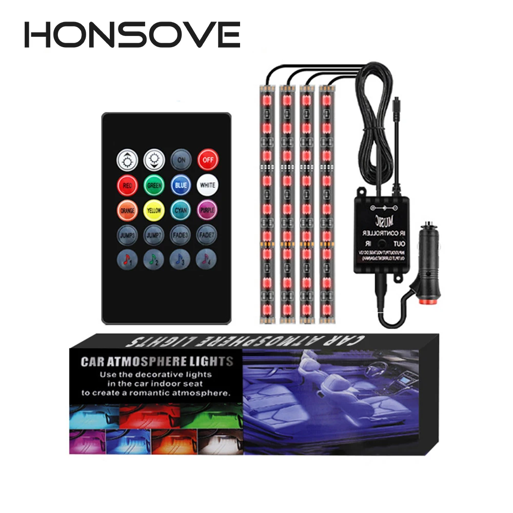 Car Interior RGB LED Decorative Lamp Strips Music Control Wiring Neon Strip For Auto DIY Flexible Ambient Light Atmosphere Diode
Car Interior RGB LED Decorative Lamp Strips Music Control Wiring Neon Strip For Auto DIY Flexible Ambient Light Atmosphere Diode