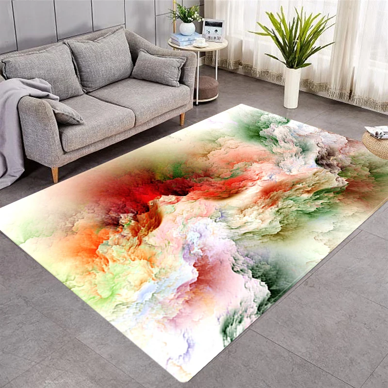 Living room carpet 3D printing abstract carpet living room colorful clouds large area carpet bedroom decoration non-slip doormat
Living room carpet 3D printing abstract carpet living room colorful clouds large area carpet bedroom decoration non-slip doormat
