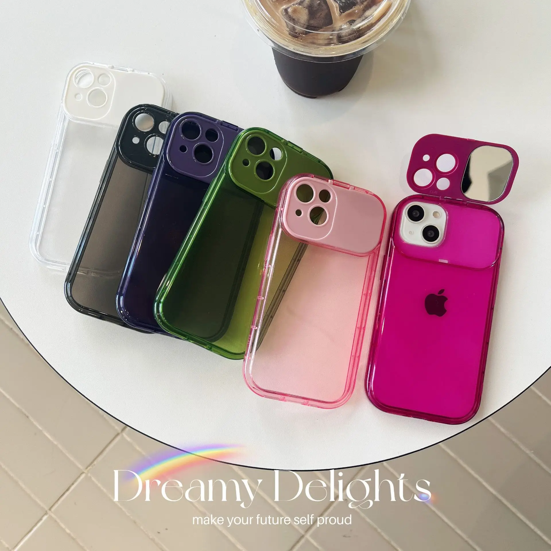 10pcs Candy Color Invisible Fold Mirror Stand Holder Transparent Case for iPhone 14 13 12 11 Pro Max Plus X XS XR 8 7 Back Cover
10pcs Candy Color Invisible Fold Mirror Stand Holder Transparent Case for iPhone 14 13 12 11 Pro Max Plus X XS XR 8 7 Back Cover