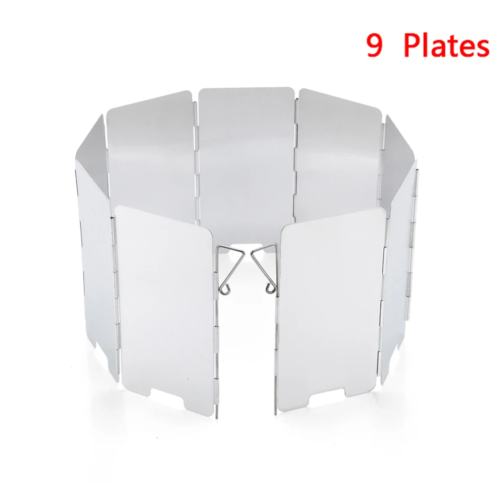 9 Plates Gas Stove Windshield Outdoor Camping Picnic Cooking Burner Windproof Screen Aluminium Alloy Outdoor Stove Wind Shield
9 Plates Gas Stove Windshield Outdoor Camping Picnic Cooking Burner Windproof Screen Aluminium Alloy Outdoor Stove Wind Shield