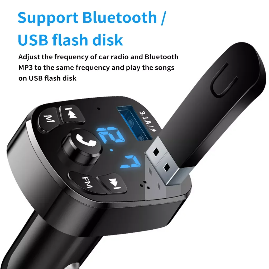 5.0 Wireless Car kit Handfree LCD FM Transmitter Dual USB Car Charger MP3 Player Music TF Card U disk AUX Player
5.0 Wireless Car kit Handfree LCD FM Transmitter Dual USB Car Charger MP3 Player Music TF Card U disk AUX Player
