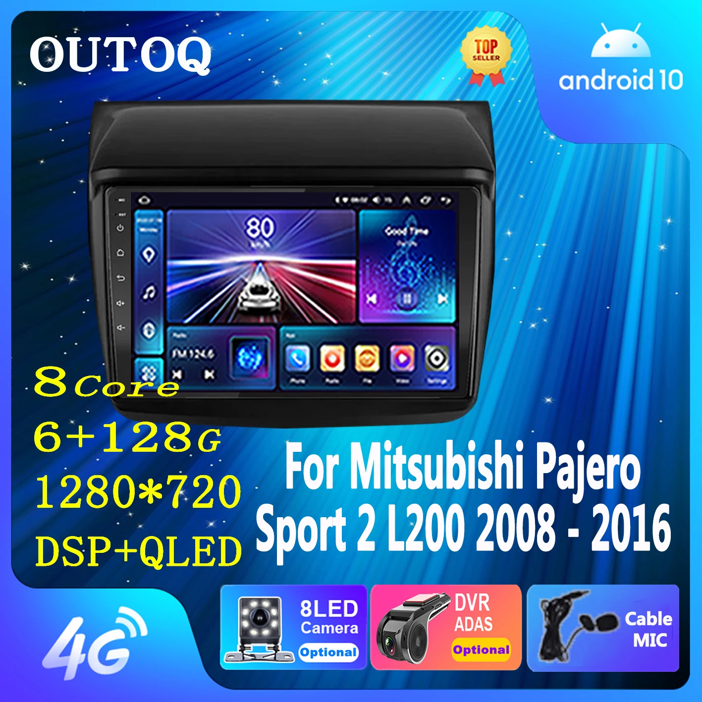 Android Car Radio Carplay for Mitsubishi Pajero Sport 2 L200 Triton 2008 - 2016 Multimedia Video Player 2DIN Auto GPS Navigation
Android Car Radio Carplay for Mitsubishi Pajero Sport 2 L200 Triton 2008 - 2016 Multimedia Video Player 2DIN Auto GPS Navigation