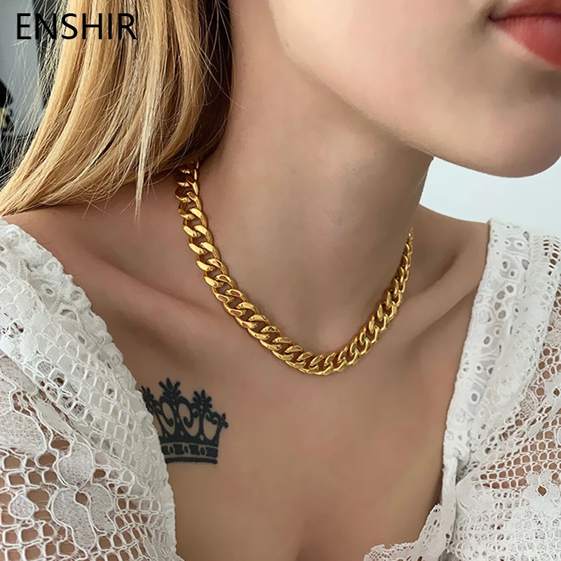 ENSHIR 316L Stainless Steel Vintage Sweater Necklace Personality Men's Cuban Chain Ladies Necklace Party Jewelry Gift
ENSHIR 316L Stainless Steel Vintage Sweater Necklace Personality Men's Cuban Chain Ladies Necklace Party Jewelry Gift