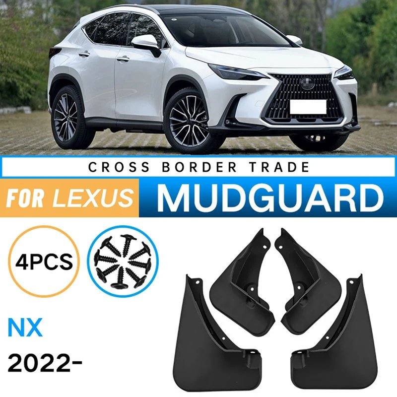 Car Mudflapor For Lexus NX NX260 NX350H 2022 Fender Mud Guard Flap Splash Flaps Mudguards Accessories
Car Mudflapor For Lexus NX NX260 NX350H 2022 Fender Mud Guard Flap Splash Flaps Mudguards Accessories