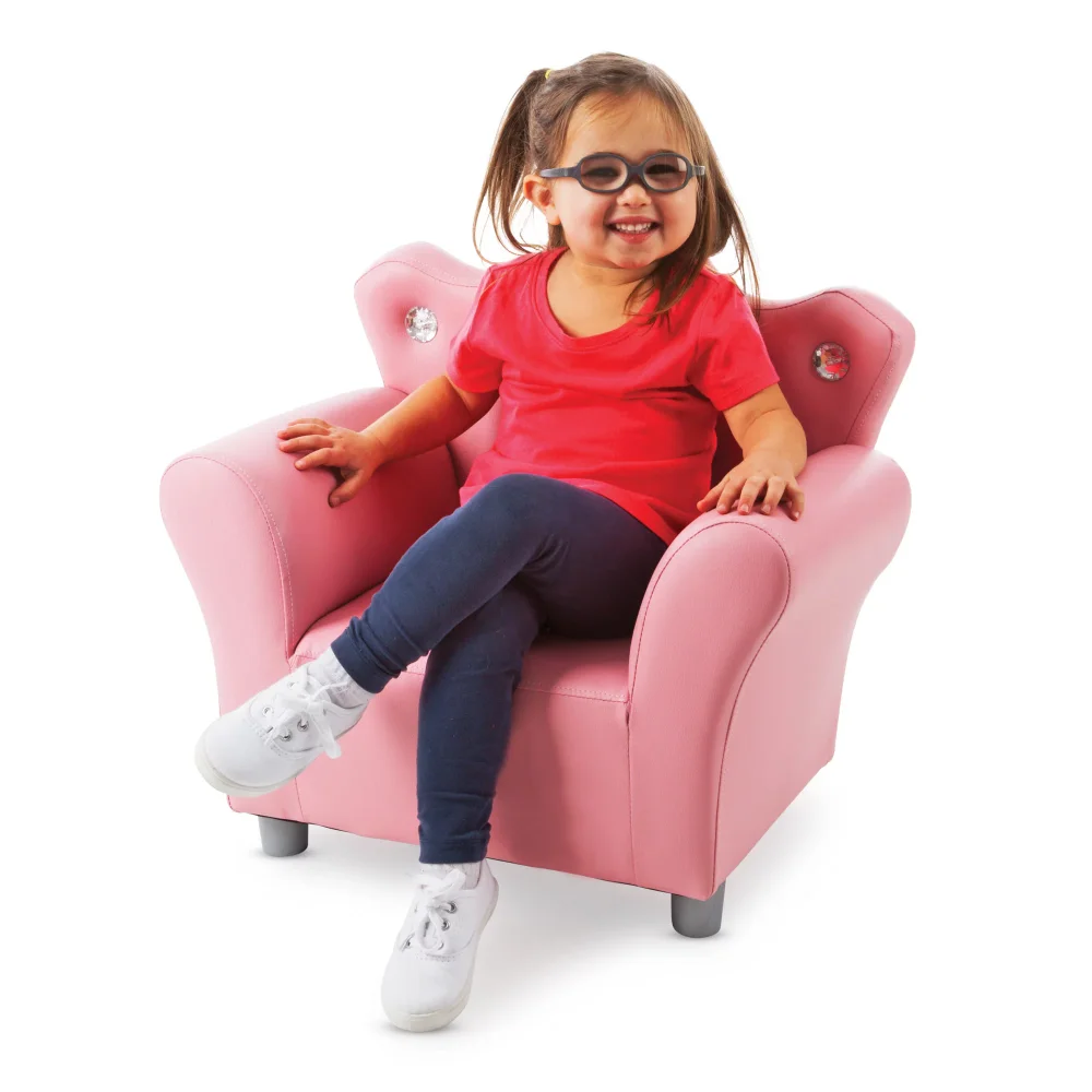 Pink Faux Leather Child’s Crown-Back Armchair (Kid’s Furniture, 23”L X 17.5”W X 18.3”H) U Waterproof Kids Sofa
Pink Faux Leather Child’s Crown-Back Armchair (Kid’s Furniture, 23”L X 17.5”W X 18.3”H) U Waterproof Kids Sofa