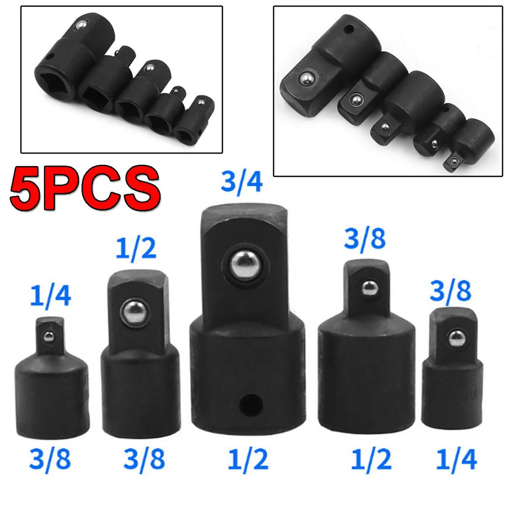 5pcs Impact Reducer & Adapter Set 1/4" 1/2" Male To 3/8" Female High Quality Chrome Vanadium Steel Drive Ratchet Socket Adapter
5pcs Impact Reducer & Adapter Set 1/4" 1/2" Male To 3/8" Female High Quality Chrome Vanadium Steel Drive Ratchet Socket Adapter