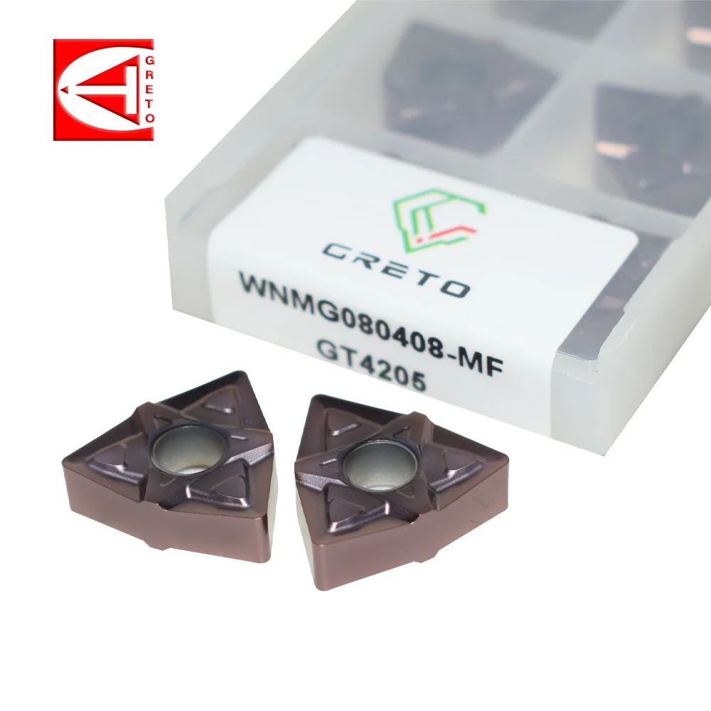 GRETO WNMG080408-MF GT4202 GT4205 режущий инструмент из цементированного карбида Токарные