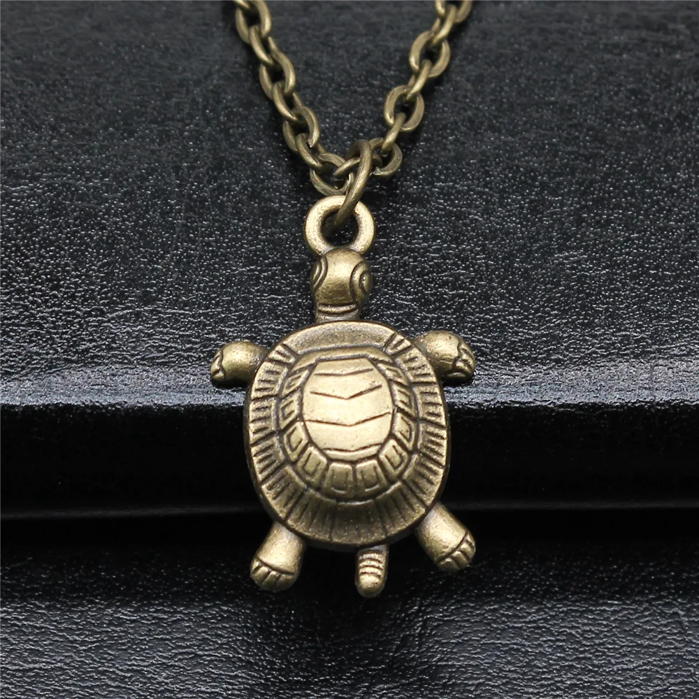 Fashion Simple Vintage Antique Bronze Color 24x16mm Sea Turtle Pendant Necklace For Women
Fashion Simple Vintage Antique Bronze Color 24x16mm Sea Turtle Pendant Necklace For Women