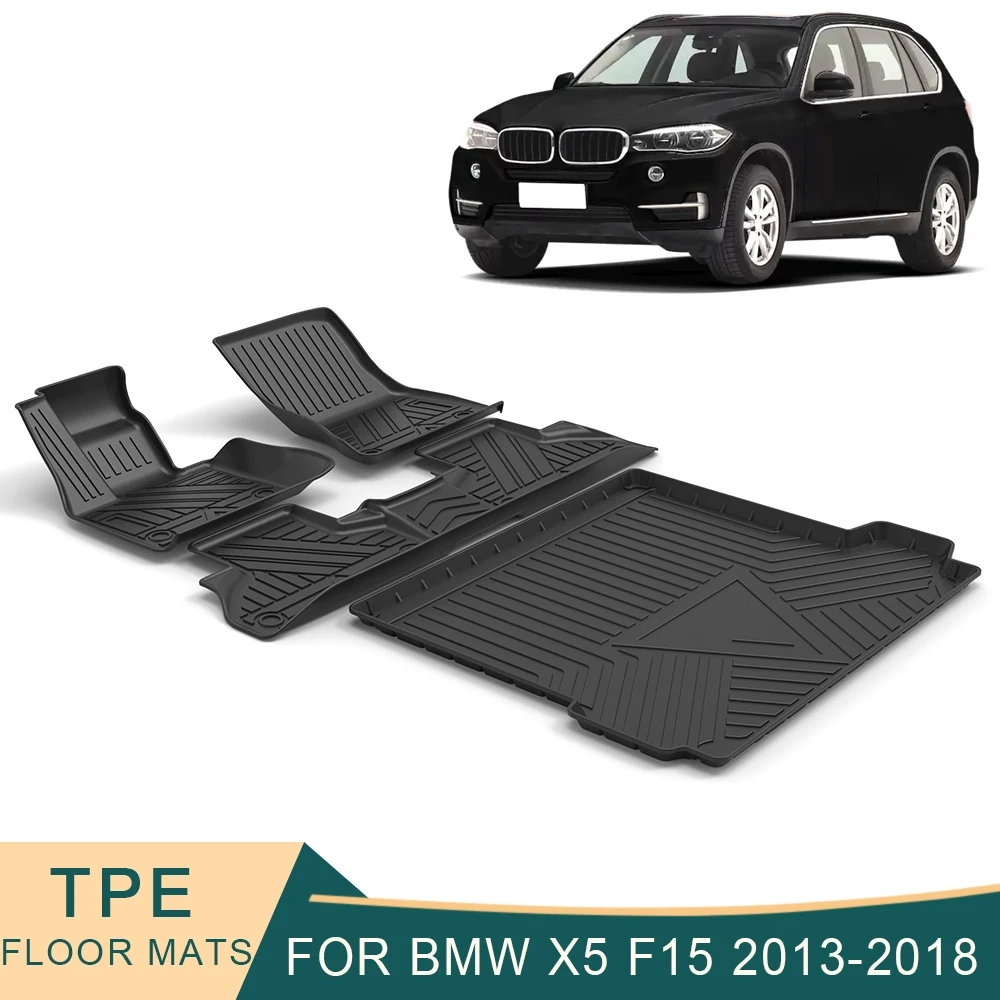 Автомобильные коврики для BMW X5 F15 2013-2018, всесезонные коврики из ТПЭ без запаха, водонепроницаемые коврики для подноса, аксессуары для интерье...
Автомобильные коврики для BMW X5 F15 2013-2018, всесезонные коврики из ТПЭ без запаха, водонепроницаемые коврики для подноса, аксессуары для интерье...