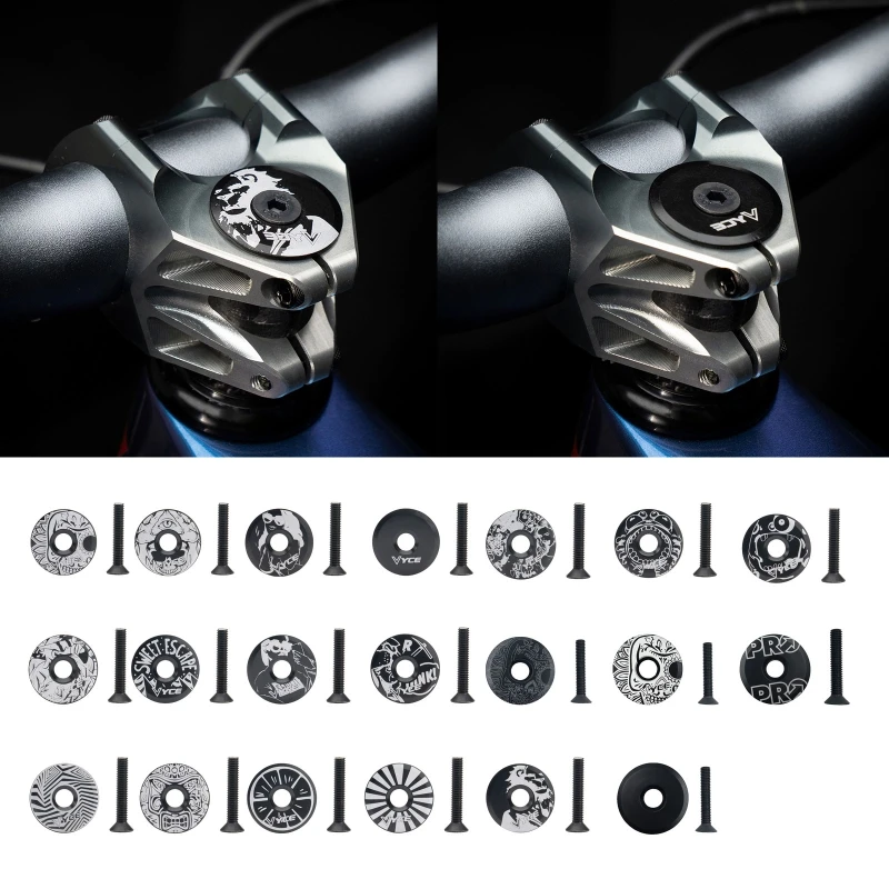 Durable Bike Headset Stem Kits with Screw Stem Top Cover for MTB Bicycle Mountain Bicycle Lightweight Accessories
Durable Bike Headset Stem Kits with Screw Stem Top Cover for MTB Bicycle Mountain Bicycle Lightweight Accessories