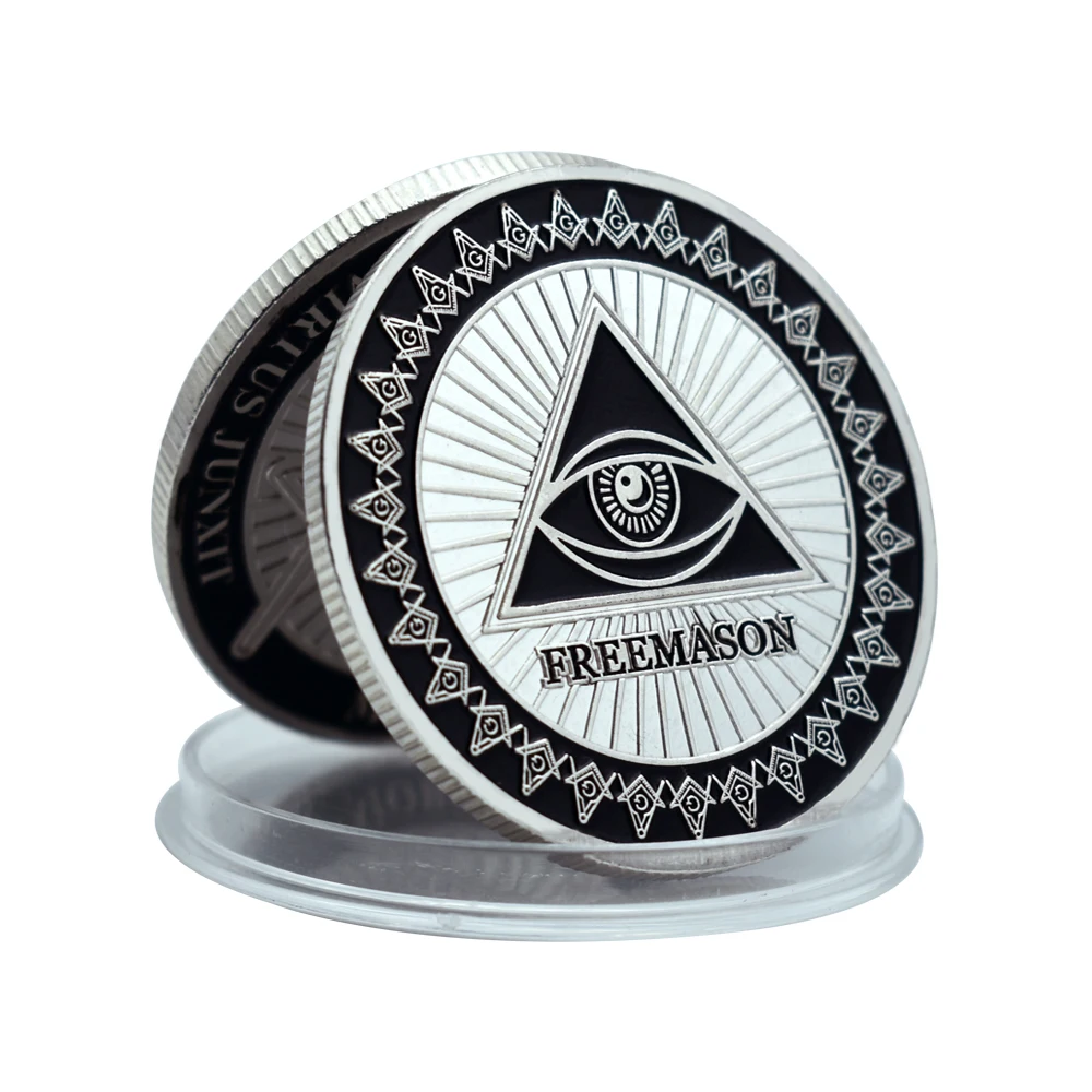 Freemason Metal Coins Brotherhood Masonic Triple Great Light Commemorative Coins Challenge Coins Art Crafts
Freemason Metal Coins Brotherhood Masonic Triple Great Light Commemorative Coins Challenge Coins Art Crafts