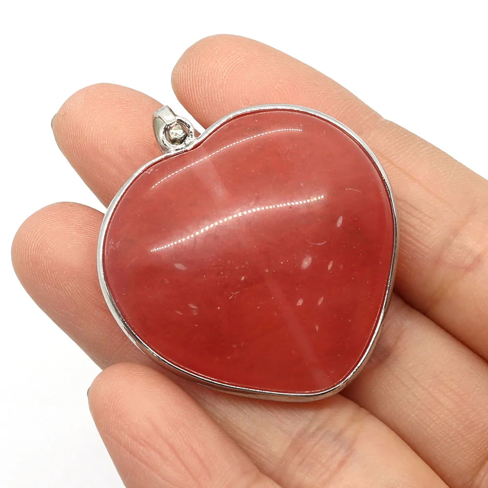 Natural Stone Watermelon Crystal Pendant Heart Shaped Sweet Romantic Gemstone Women's Necklace DIY Jewelry Making Earrings
Natural Stone Watermelon Crystal Pendant Heart Shaped Sweet Romantic Gemstone Women's Necklace DIY Jewelry Making Earrings