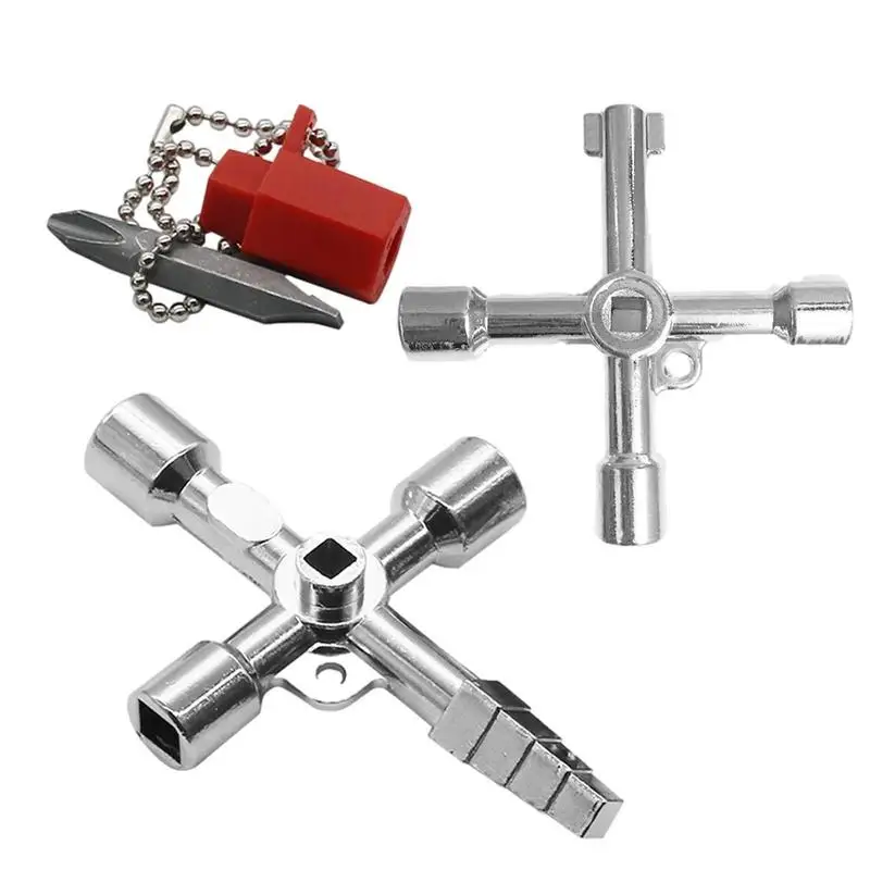 4 In 1 Universal Key Practical Fire Brigade Construction Keys 2 Pcs Universal Opening Key Plumbers Electricians Tools For Water
4 In 1 Universal Key Practical Fire Brigade Construction Keys 2 Pcs Universal Opening Key Plumbers Electricians Tools For Water