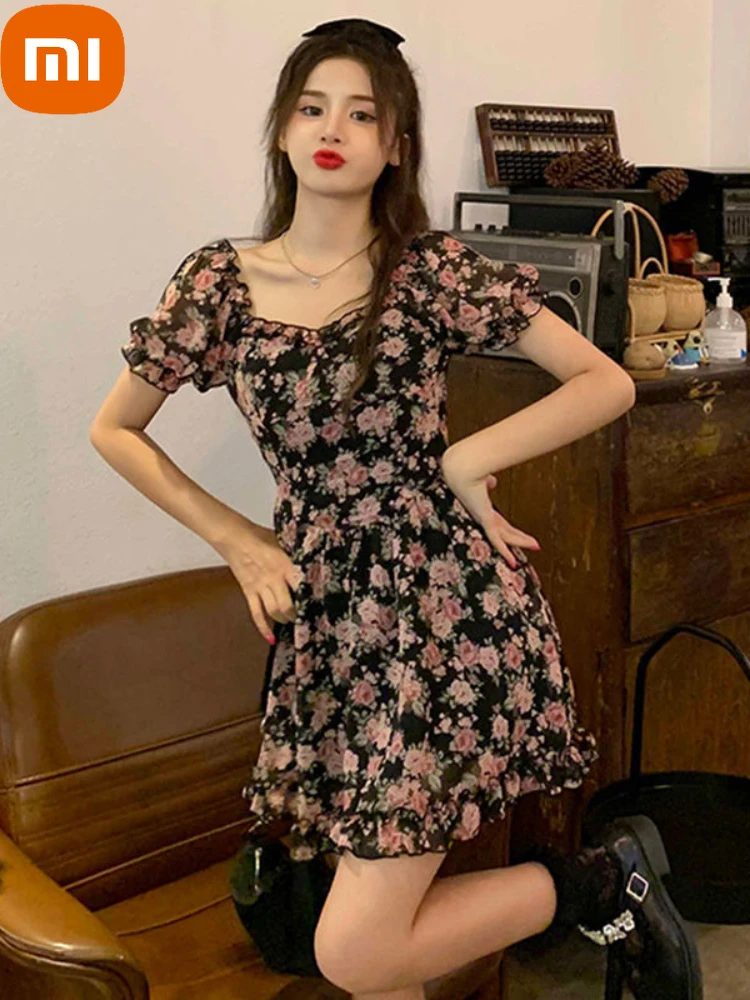 Xiaomi Floral Dress Women 2022 Summer Casual Kawaii Puff Sleeve Mini Dresses Sexy Elegant Vintage Fashion Fairy Sundress
Xiaomi Floral Dress Women 2022 Summer Casual Kawaii Puff Sleeve Mini Dresses Sexy Elegant Vintage Fashion Fairy Sundress